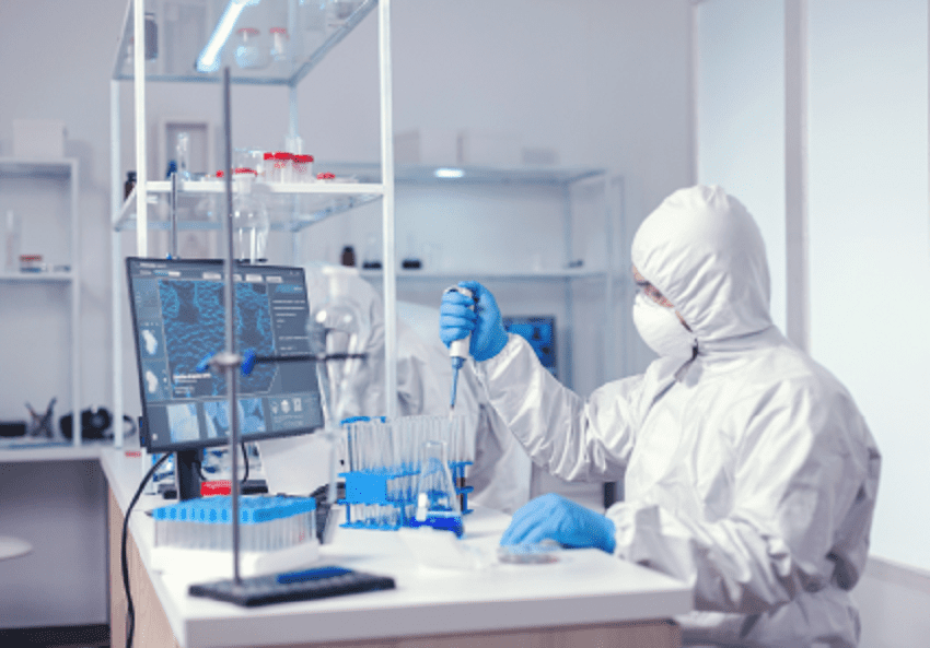 Bioengineer Working on a Formula